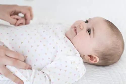 SwaddleDesigns Softest Cotton Baby Pajama Gown with Foldover Mitten Cuffs for Infant Boy and Girl, Newborn, 0-3 Months - 2