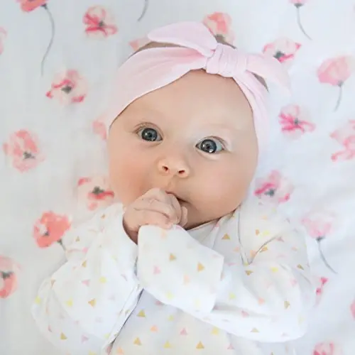 SwaddleDesigns Softest Cotton Baby Pajama Gown with Foldover Mitten Cuffs for Infant Boy and Girl, Newborn, 0-3 Months - SWADDLEDESIGNS (1)