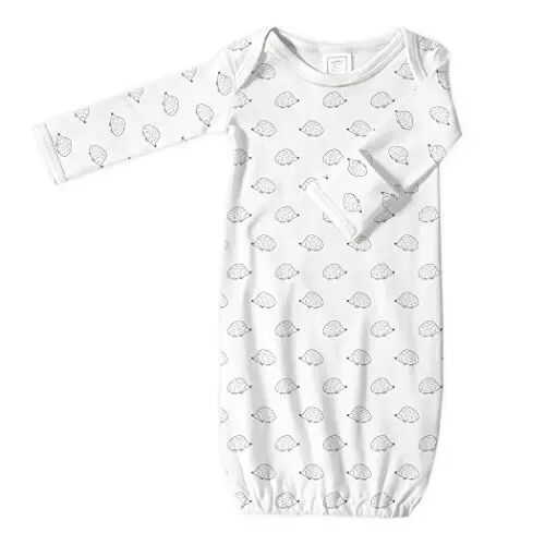 SwaddleDesigns Softest Cotton Baby Pajama Gown with Foldover Mitten Cuffs for Infant Boy and Girl, Newborn, 0-3 Months - 10