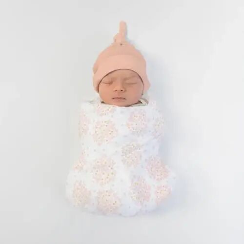 SwaddleDesigns Softest Cotton Baby Pajama Gown with Foldover Mitten Cuffs for Infant Boy and Girl, Newborn, 0-3 Months - 6
