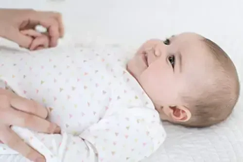 SwaddleDesigns Softest Cotton Baby Pajama Gown with Foldover Mitten Cuffs for Infant Boy and Girl, Newborn, 0-3 Months - 2