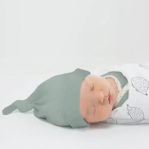 SwaddleDesigns Softest Cotton Baby Pajama Gown with Foldover Mitten Cuffs for Infant Boy and Girl, Newborn, 0-3 Months - 14