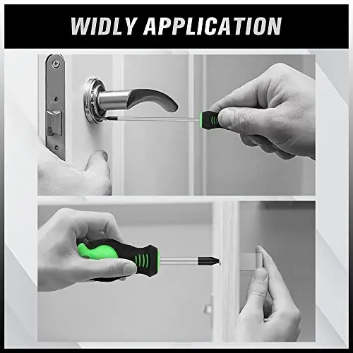 SWANLAKE 11PCS Screwdriver Set, Magnetic 5 Phillips and 5 Flat Head Tips for Fastening and Loosening Seized (11PCS) - 7
