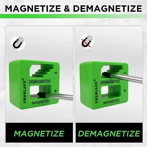 SWANLAKE 86PCS Magnitli O'tkazgichlar To'plami,Slotted/Phillips/Torx Mini aniqlikdagi O'tkazgich,Almashtiriladigan O'tkazgich Ustalari va mustahkam asboblar qutisi bilan - 6