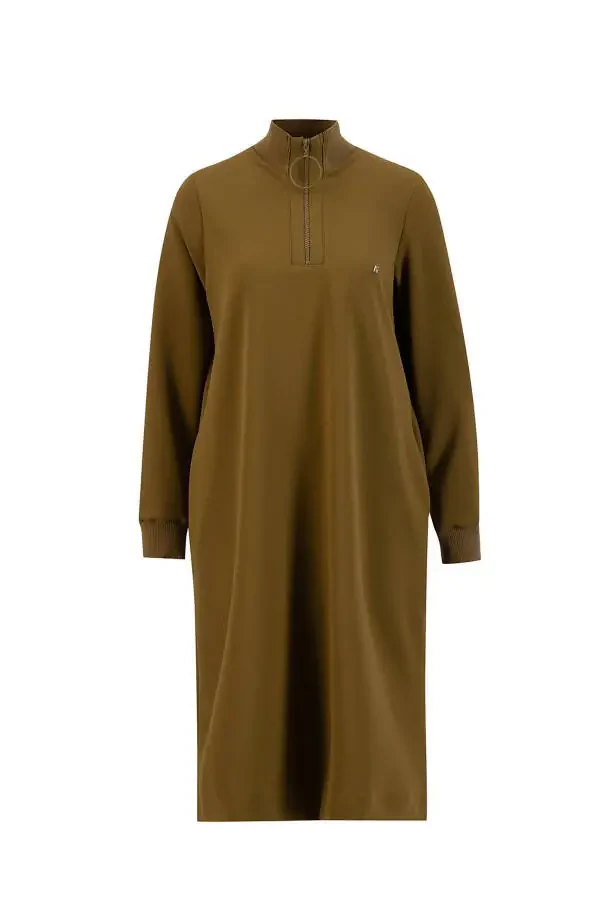 Sweat Tunic Ortd412 Olive Green - 1