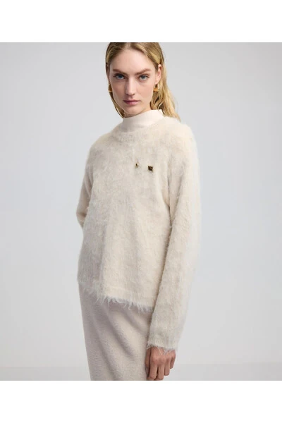 Sweater with metal accessories - İPEKYOL