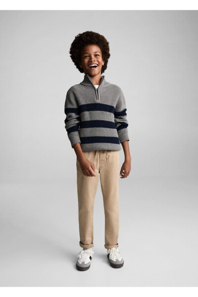 Sweater with zippered collar - MANGO KIDS (1)