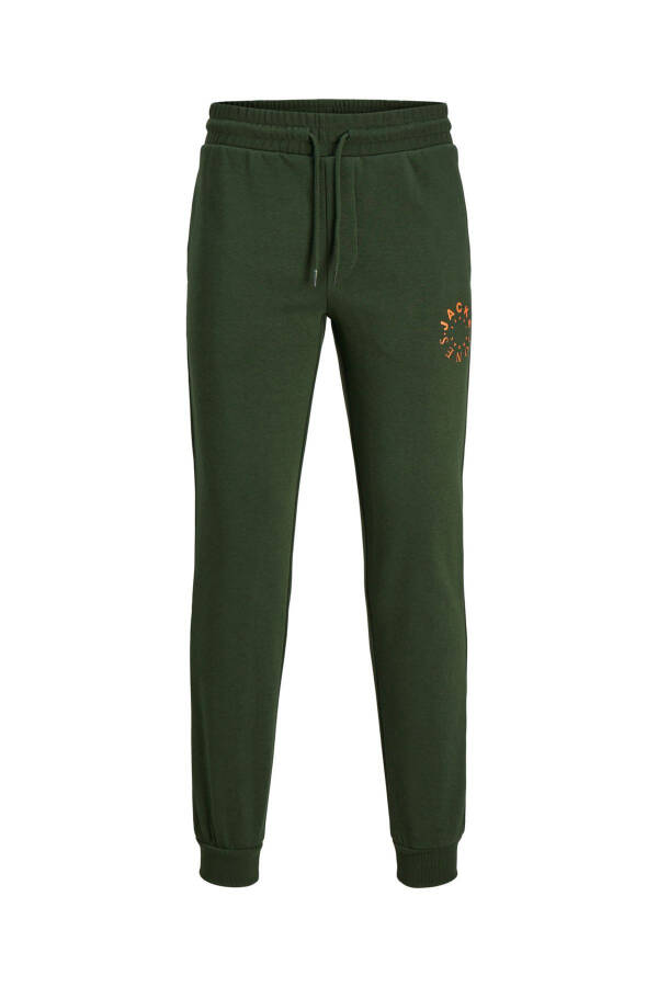 Sweatpants with logo print and drawstring. - 4