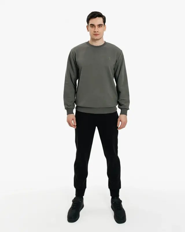 Sweatshirt - DARK KHAKI - 4