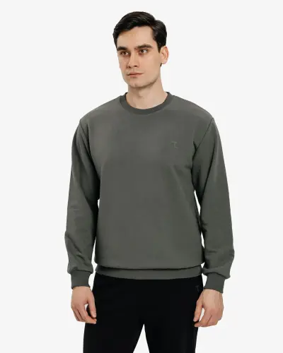 Sweatshirt - DARK KHAKI - 7SABER (1)