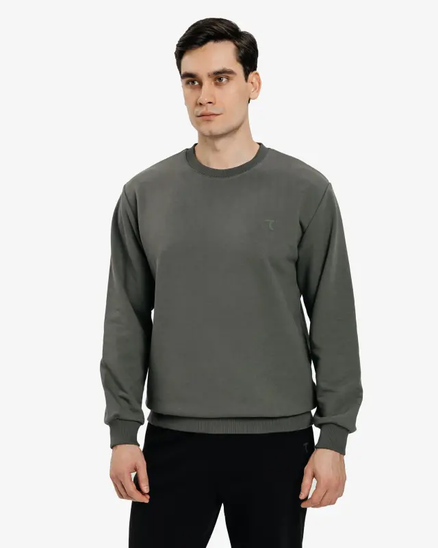 Sweatshirt - KOYU HAKİ - 2
