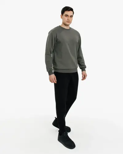 Sweatshirt - KOYU HAKİ - 4