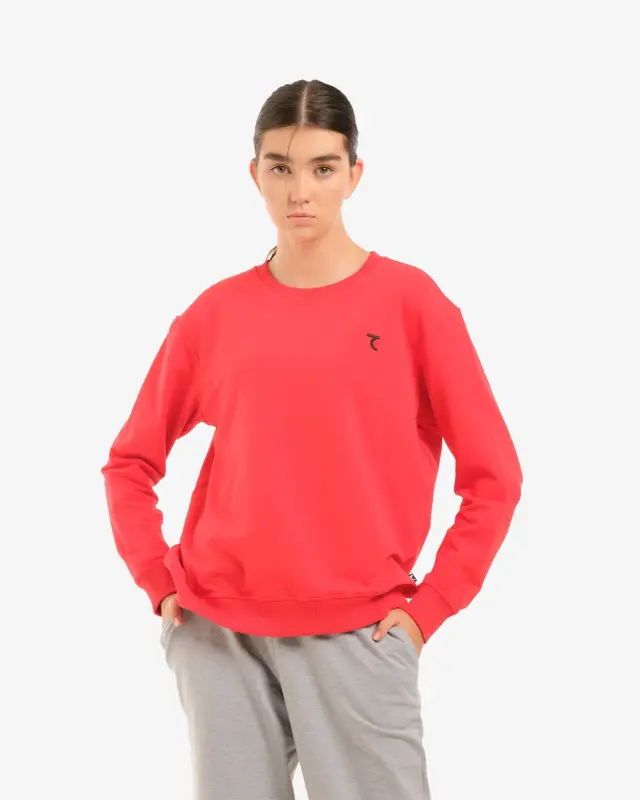 Sweatshirt - QIZIL - 7SABER