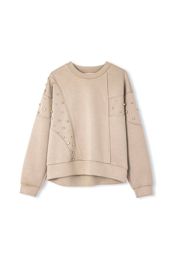 Sweatshirt with crystal embellishments - 17