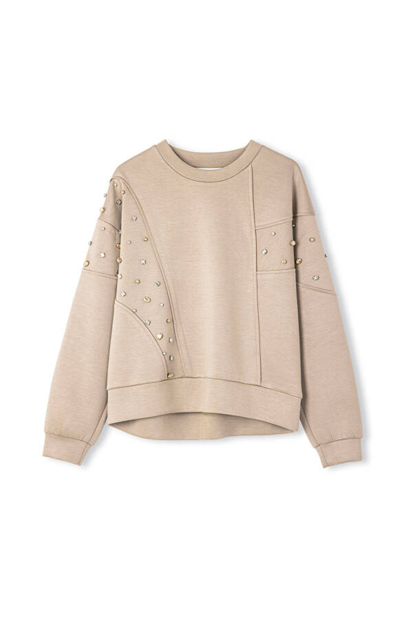 Sweatshirt with crystal embellishments - 3