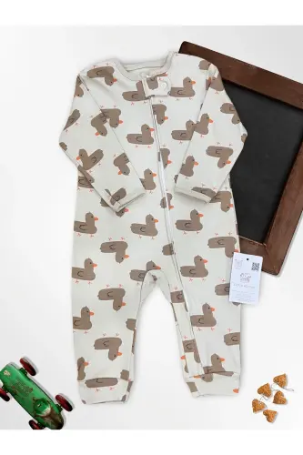 Sweet Ducks 100% Natural Cotton 3-Pack Baby Romper 0-18 Months (UNISEX)-yellow - 5