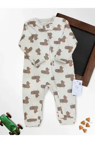 Sweet Ducks 100% Natural Cotton 3-Pack Baby Romper 0-18 Months (UNISEX)-yellow - 5