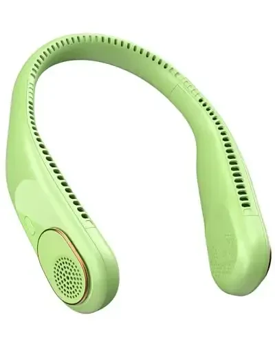 SWEETFULL Portable Neck Fan 360° Cooling Bladeless Personal Fan | No Hair Twisting - 4000mAh USB Rechargeable Wearable Fan for Travel, Birthday Gifts for Men, Women, Mom, and Dad - 1