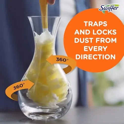 Swiffer Duster Heavy Duty 3 ft Extendable Handle Starter Kit with 3 Refills - 5