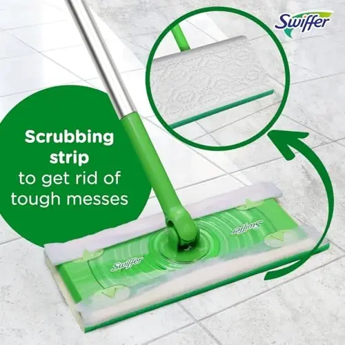Swiffer Sweeper 2-in-1 Mops for Floor Cleaning, Dry and Wet Multi Surface Floor Cleaner, Sweeping and Mopping Starter Kit, Includes 1 Mop + 19 Refills, 20 Piece Set - 5