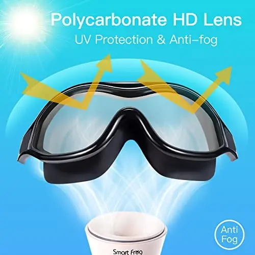 Swim Goggles No Leaking Anti-Fog Pool Goggles Swimming Goggles for Adult Men Women Youth, UV Protection 180° Clear Vision - 7