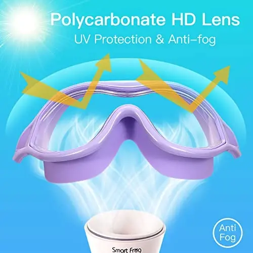 Swim Goggles No Leaking Anti-Fog Pool Goggles Swimming Goggles for Adult Men Women Youth, UV Protection 180° Clear Vision - 6
