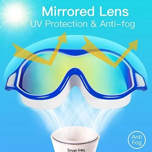 Swim Goggles No Leaking Anti-Fog Pool Goggles Swimming Goggles for Adult Men Women Youth, UV Protection 180° Clear Vision - 6