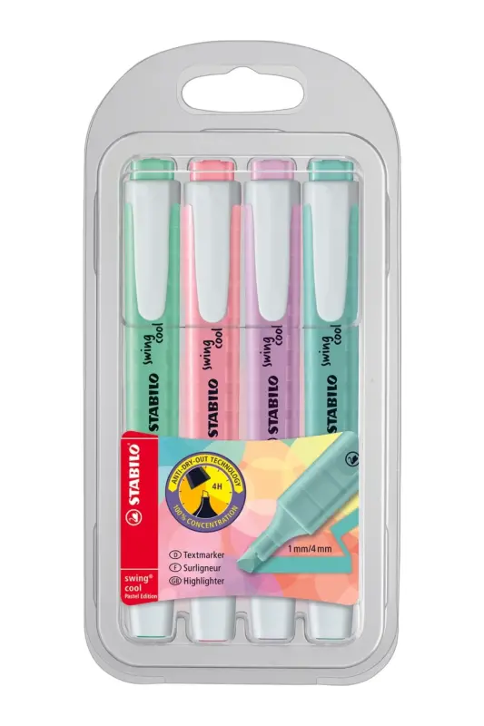 Swing Cool Pastel 4-Pack - STABILO
