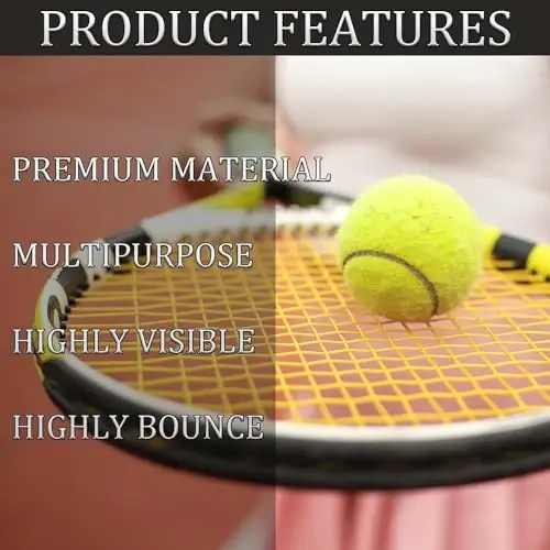 Swingers 20 Pack Tennis Balls,Training Exercise Balls for Pet Dog, High Elasticity Practice Tennis Balls for Beginner, with Mesh Carry Bag Easy to Transport - 5