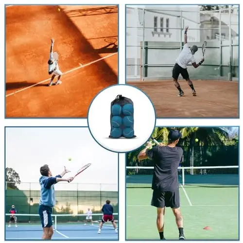 Swingers 20 Pack Tennis Balls,Training Exercise Balls for Pet Dog, High Elasticity Practice Tennis Balls for Beginner, with Mesh Carry Bag Easy to Transport - 5