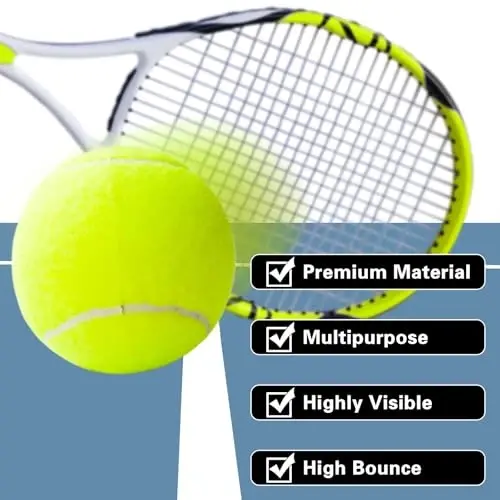 Swingers 20 Pack Tennis Balls,Training Exercise Balls for Pet Dog, High Elasticity Practice Tennis Balls for Beginner, with Mesh Carry Bag Easy to Transport - 3