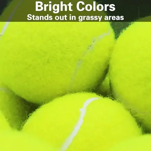 Swingers 20 Pack Tennis Balls,Training Exercise Balls for Pet Dog, High Elasticity Practice Tennis Balls for Beginner, with Mesh Carry Bag Easy to Transport - 5