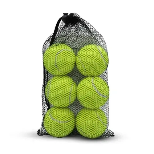 Swingers Tennis Balls,Training Exercise Balls for Pet Dog, High Elasticity Practice Tennis Balls for Beginner, with Mesh Carry Bag Easy to Transport - 1