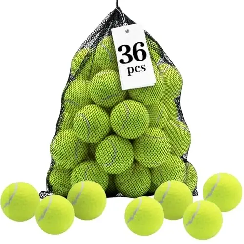 Swingers Tennis Balls,Training Exercise Balls for Pet Dog, High Elasticity Practice Tennis Balls for Beginner, with Mesh Carry Bag Easy to Transport 