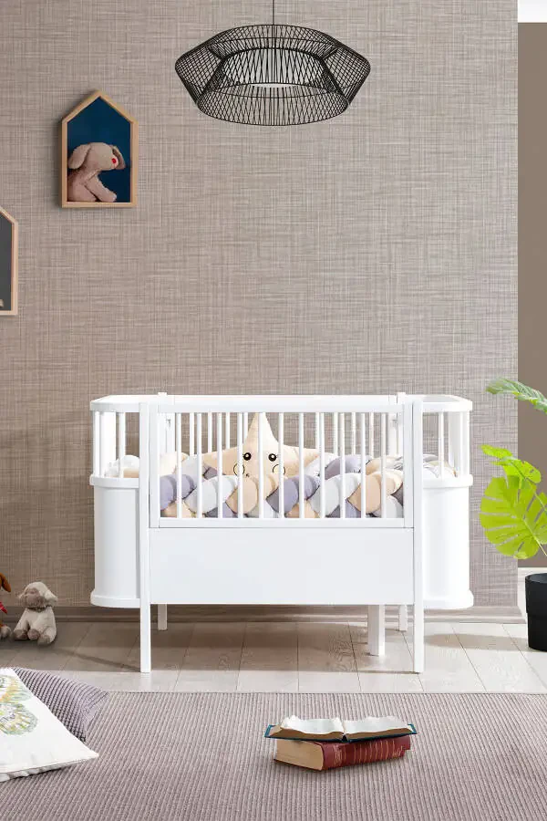 Swinging MDF Crib, Bella Growing Crib 90x120 - Bella Bed 90x190 - 2