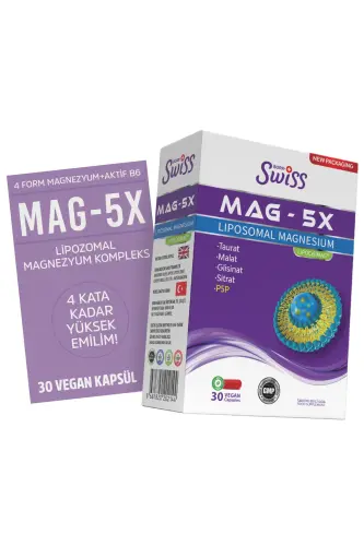 Swiss Bork Mag-5x Liposomal Magnesium 30 Capsules - 1