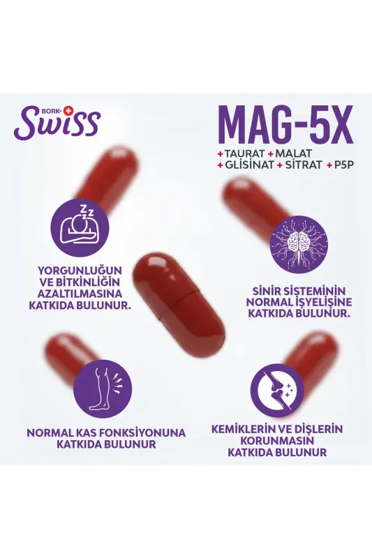 Swiss Bork Mag-5x Liposomal Magnesium 30 Capsules - 3