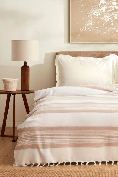 Sword Çift Kişilik Peştemal Pike Bej - 6