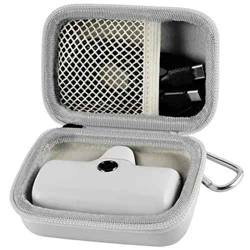Portable Charger Power Bank Case for Swyop/for Feob/for Charmast/for JEJILL/for LanLuk/for VEGER/for iWALK/for Taegila/for Kuulaa and More Small Charging Battery Pack - Bag Only (White) 