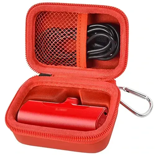 Portable Charger Power Bank Case for Swyop/for Feob/for Charmast/for JEJILL/for LanLuk/for VEGER/for iWALK/for Taegila/for Kuulaa and More Small Charging Battery Pack - Bag Only (Red) - 1