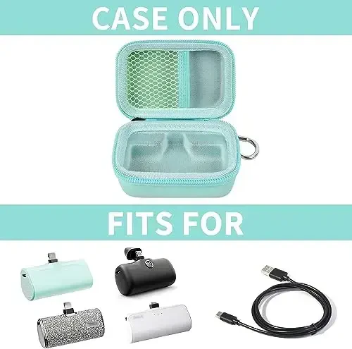 Portable Charger Power Bank Case for Swyop/for Feob/for Charmast/for JEJILL/for LanLuk/for VEGER/for iWALK/for Taegila/for Kuulaa and More Small Charging Battery Pack - Bag Only (Green) - MODAZONE (1)