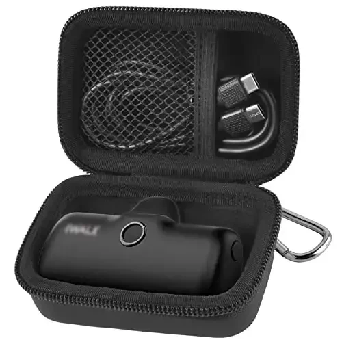 Portable Charger Power Bank Case for Swyop/for Feob/for Charmast/for JEJILL/for LanLuk/for VEGER/for iWALK/for Taegila/for Kuulaa and More Small Charging Battery Pack - Bag Only (Black) - MODAZONE