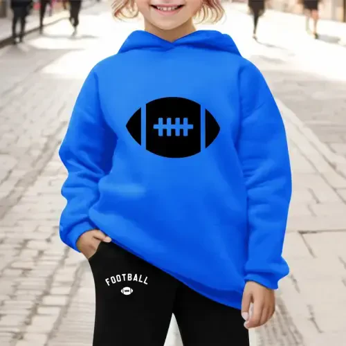 SXcggal Kids Hoodie Sweatshirt And Sweatpants Pullover Hoodie Set Tracksuit 2 Piece Outfits Leisure Cute Boy Outfits Set - 3