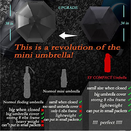 SY COMPACT Путешественнный зонт - Легкий портативный мини-компактный зонт - Магазин фабричных распродаж - 7