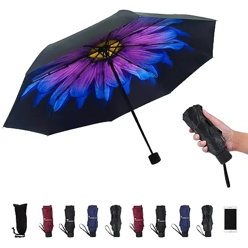 SY COMPACT Travel Umbrella - Lightweight Portable Mini Compact Umbrellas-Factory Outlet Shop 