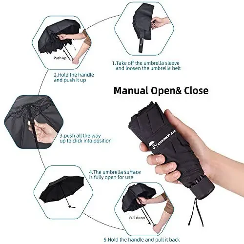 SY COMPACT Travel Umbrella - Lightweight Portable Mini Compact Umbrellas-Factory Outlet Shop - 4