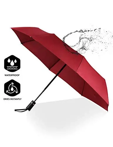 SY COMPACT Travel Umbrella for Rain, Windproof Automatic Compact Umbrella, UV Sun Protection, Lightweight Waterproof Travel Size for Backpack & Car, Factory Direct - SY COMPACT (1)