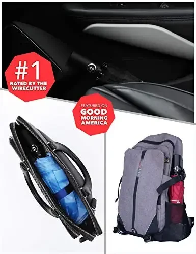SY COMPACT Travel Umbrella Windproof Factory outlet Compact Automatic Umbrellas for Rain Compact Small UV Sun Protection Umbrella Durable Waterproof Lightweight-Fits Backpack Car Purse - 5