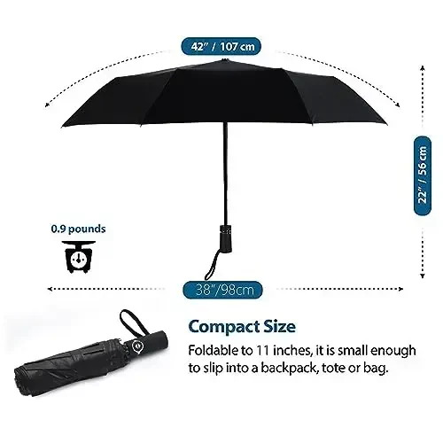 SY COMPACT Travel umbrella Automatic Windproof Stick umbrellas-Factory Store - 4