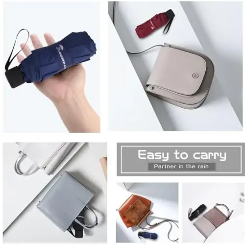 SY COMPACT Travel Umbrella - Yengil Portativ Mini Kompakt Soyabonlar - Fabrika Outlet Do'koni - 6